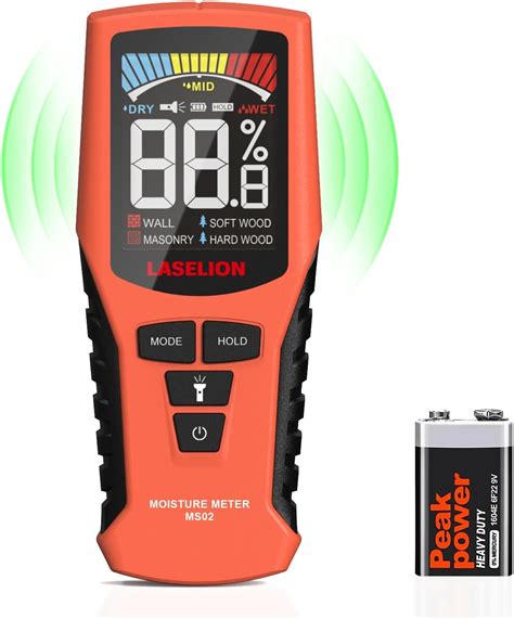 laselion moisture meter|pinless wood moisture meter instructions.